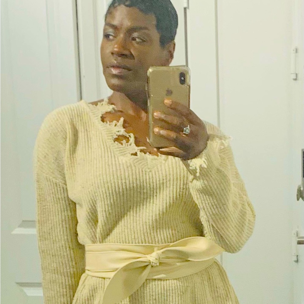 Oatmeal sweater dress